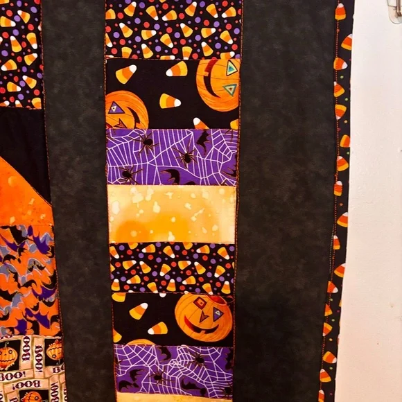 Halloween Patchwork Quilted Wall Hanging - Picture 3 of 6